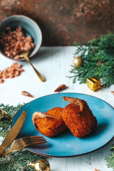 Croquettes crevettes grises 45% fabrication maison 2X70g