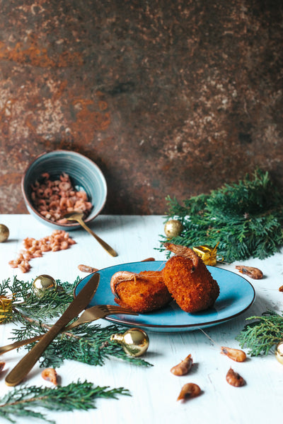 Croquettes crevettes grises 45% fabrication maison 2X70g