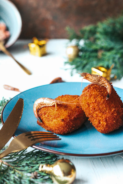 Croquettes crevettes grises 45% fabrication maison 2X70g