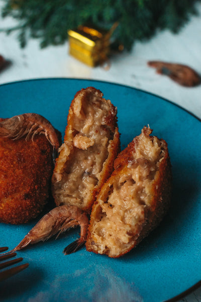 Croquettes crevettes grises 45% fabrication maison 2X70g